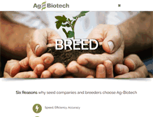 Tablet Screenshot of agbiotech.net